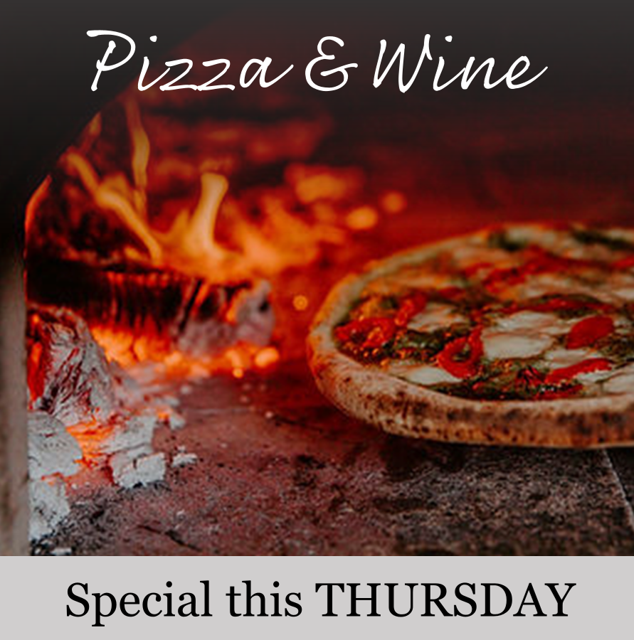 Product Image for September 19, Thursday 5-8pm - Glass of Wine & Pizza